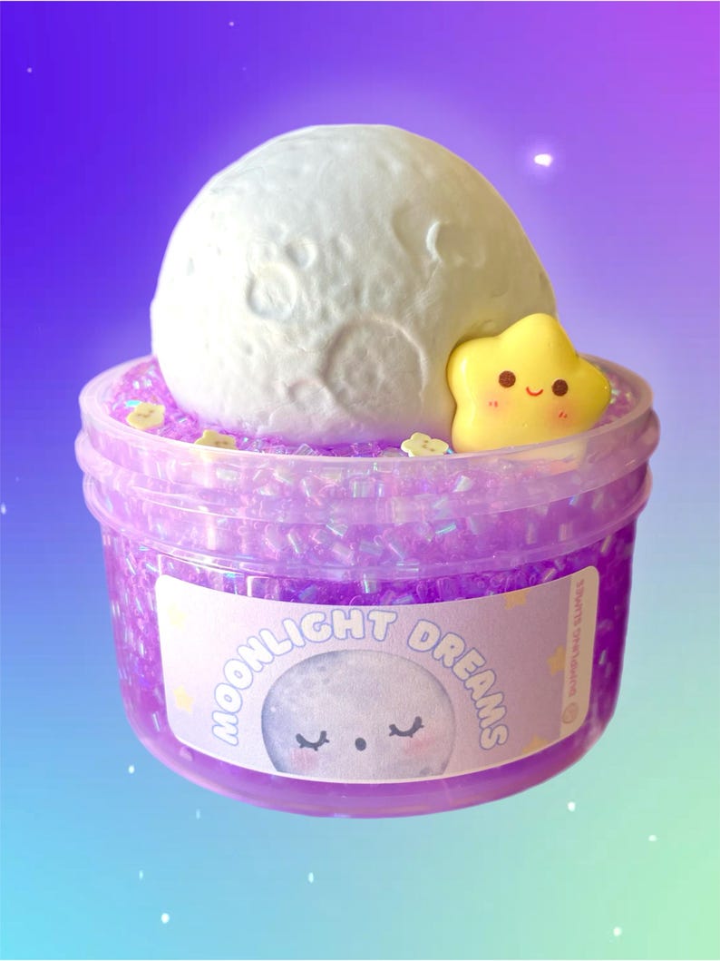 "Clear blue ocean-themed slime with glitter and shell charms, stretchy homemade sensory slime."
"Thick and fluffy rainbow slime with vibrant colors, soft texture, and satisfying stretch."
"Butter slime in pastel yellow color, smooth and spreadable texture, handmade sensory play slime."
"Crunchy slime with colorful foam beads, satisfying texture, handmade sensory toy for stress relief."