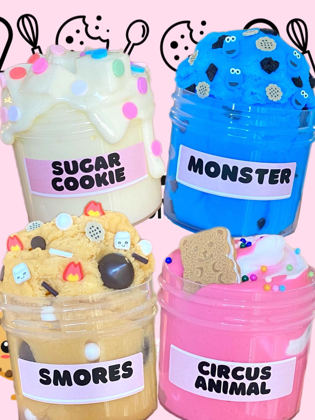 Cookie Slime Bundle: Cloud & Butter Slime Kit, Kids Gifts - Etsy