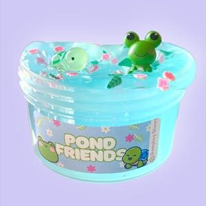 Pond friends przezroczysty szlam, przezroczysty szlam, szlam żółwia i żaby, prezent dla dzieci, zabawki Figet