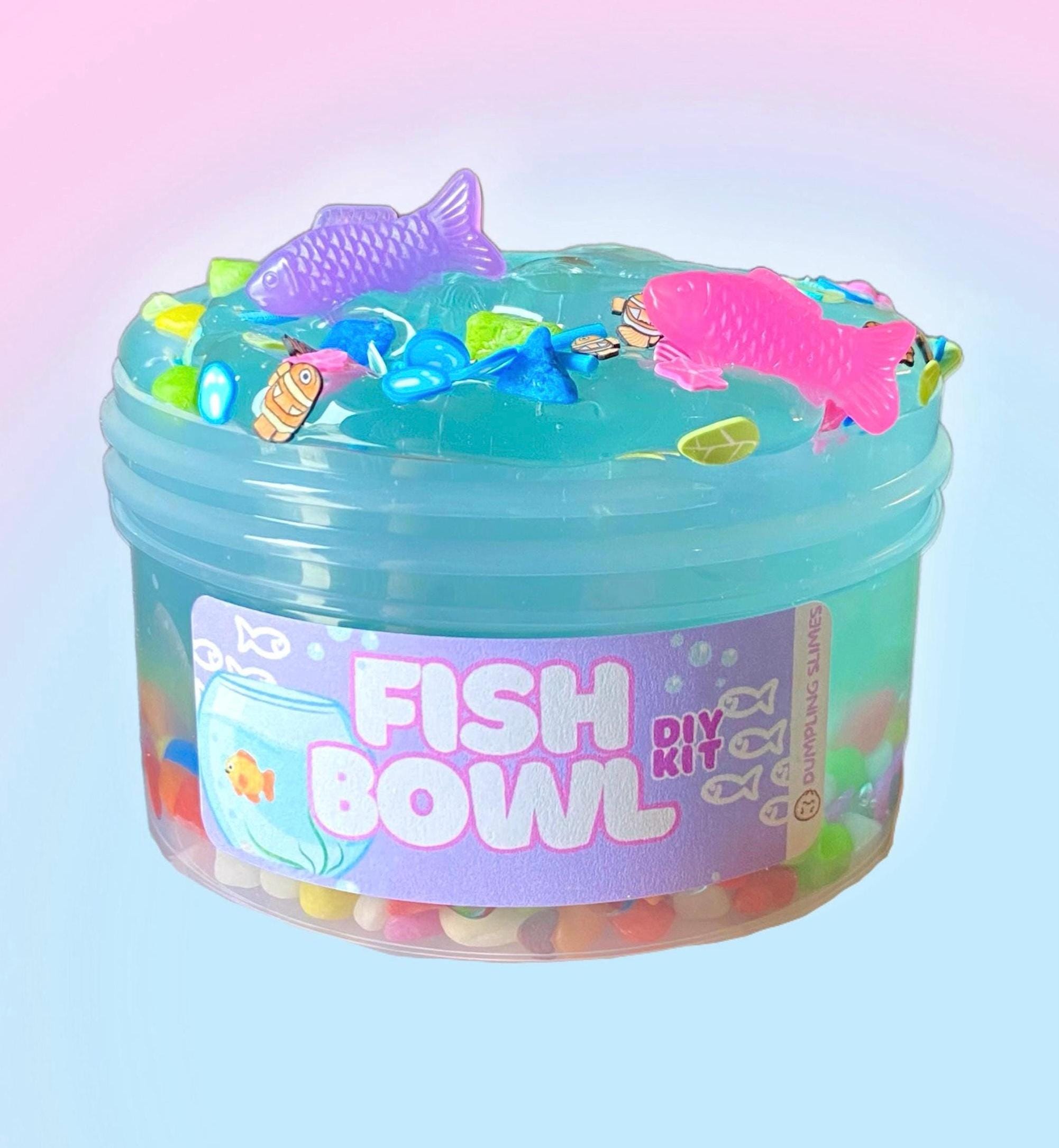 Fishbowl Slime Kit, Clear Slime, Diy Slime Kit, Kids Gifts, Fish Slime ...