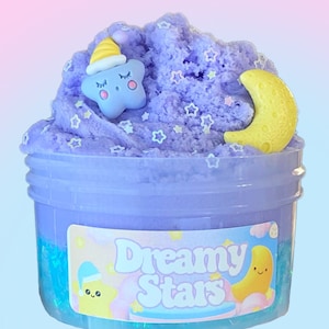 Dromerige sterrenslijm, wolkendeegslijm, bingsu-kralenslijm, sterslijm, verjaardagscadeau, speelgoed voor stress, kindercadeaus,