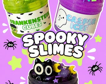 Halloween slime Bundle: 3 slimes Kit, Kids Gifts