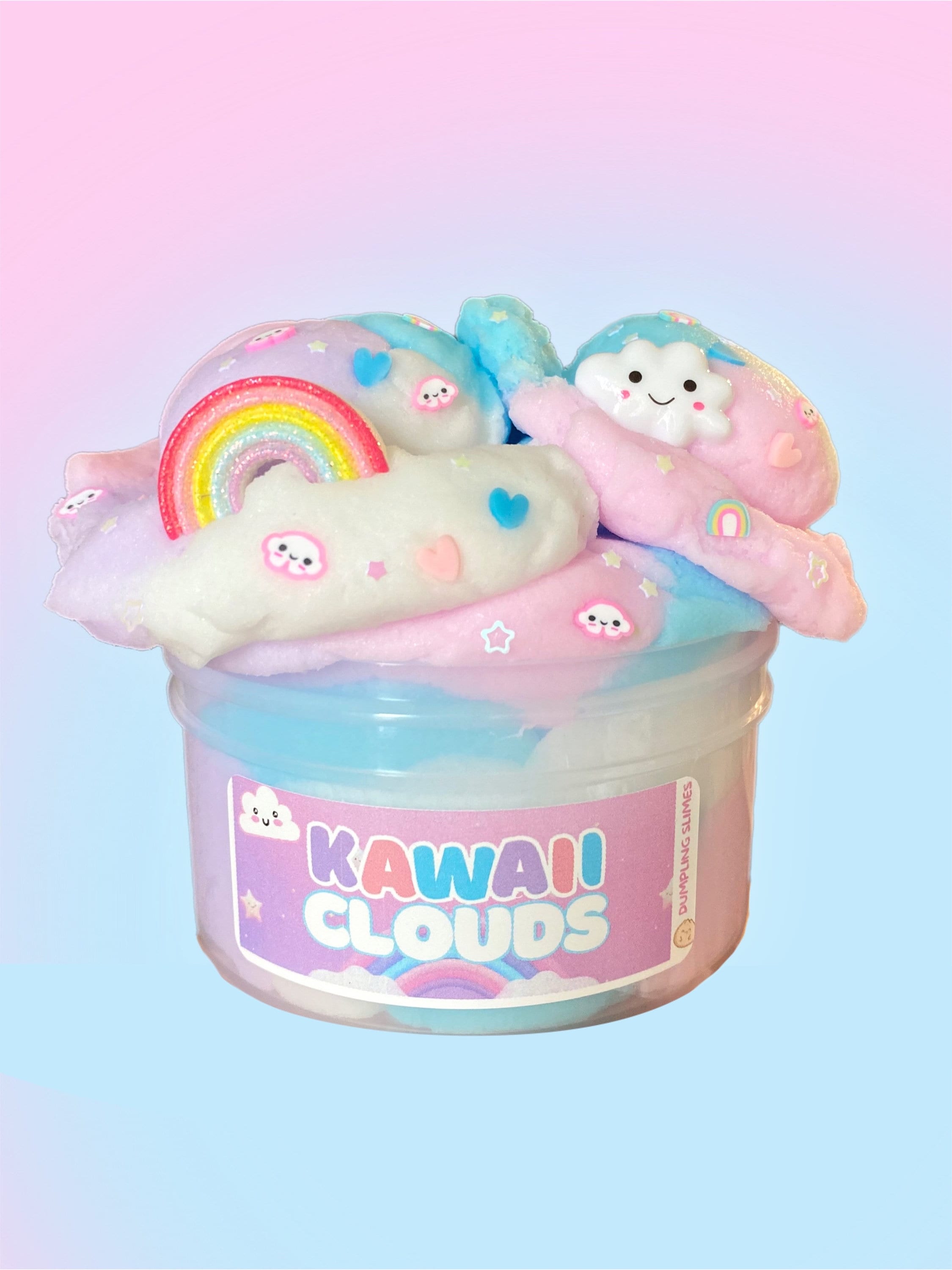 Kawaii clouds Slime, Cloud dough Slime, Kawaii slime, Rainbow slime, Birthday gift, Stress Relief toy, Kids Gifts,