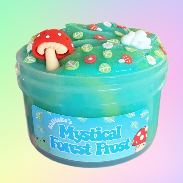 Mystical Forest Frost Slime, Icee Slime, Slime d'anime, Slime de forêt de champignons, cadeau d'anniversaire, jouet anti-stress, cadeaux pour enfants, slime pour enfants