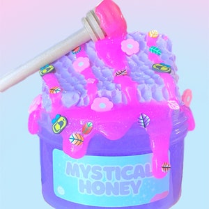 Mystical Honey Slime, jelly slime, diy clay slime, DIY honey Slime, honeycomb slime, Kids Birthday gift, beehive slime