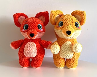 編みぐるみ はなです ROXY, THE FOXY - かぎ針編みのパターン - あみぐるみ - キツネ - 動物