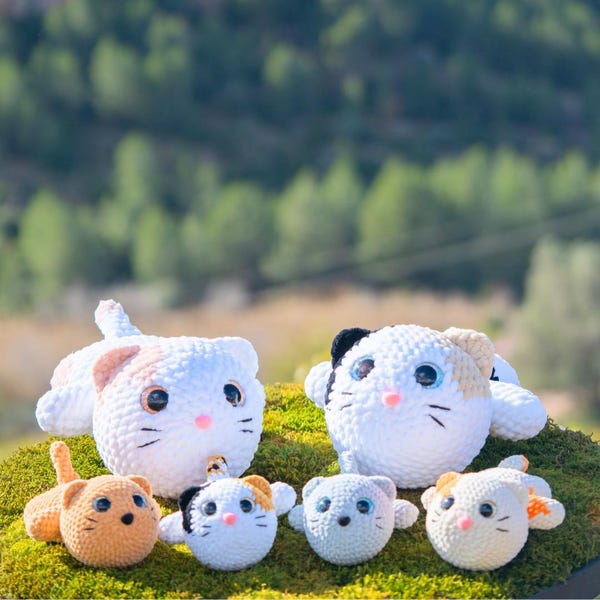 NO-SEW / Misu the kitty - Crochet pattern - ENGLISH Only - Amigurumi