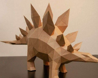 Dinasour pour Papercrafts, Famille, Activités pour enfants, Conceptions Pepakura 3D, DIY Papercraft, Low Poly, 3D Papercraft PDF, Modèle de papier, Origami