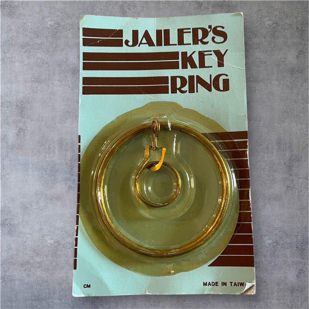 Jailer Rings NIB Vintage Jailers Keyring - Etsy