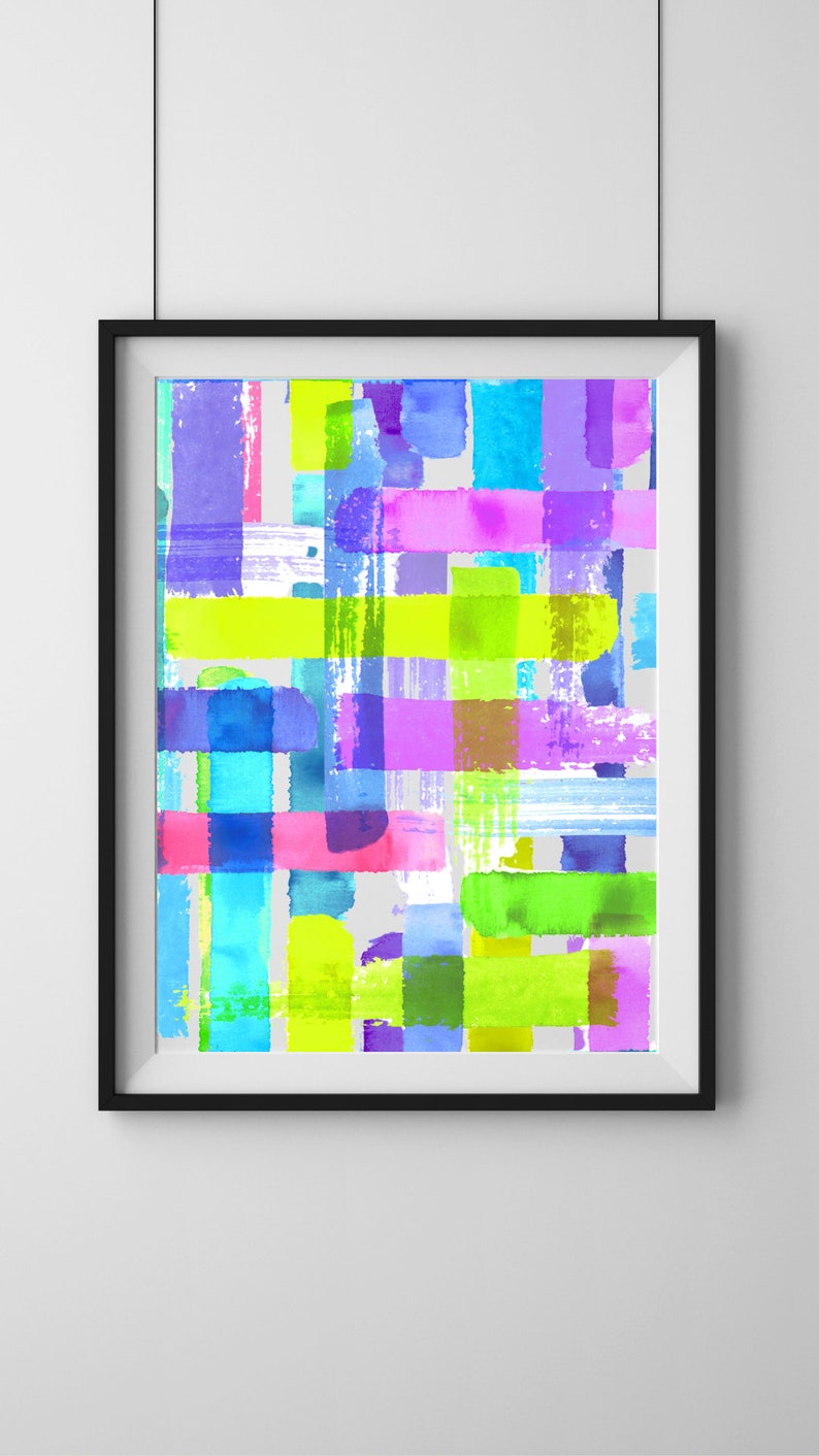 Printable High Quality Digital Art Abstract Modern Colorful ...