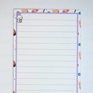 Boba Bär, Memo Paper, Memo Pad, Notizpapier, Illustrierter Notizblock, japanisches Briefpapier und Planer Zubehör