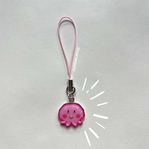 Kawaii Octopus Squid phone charm