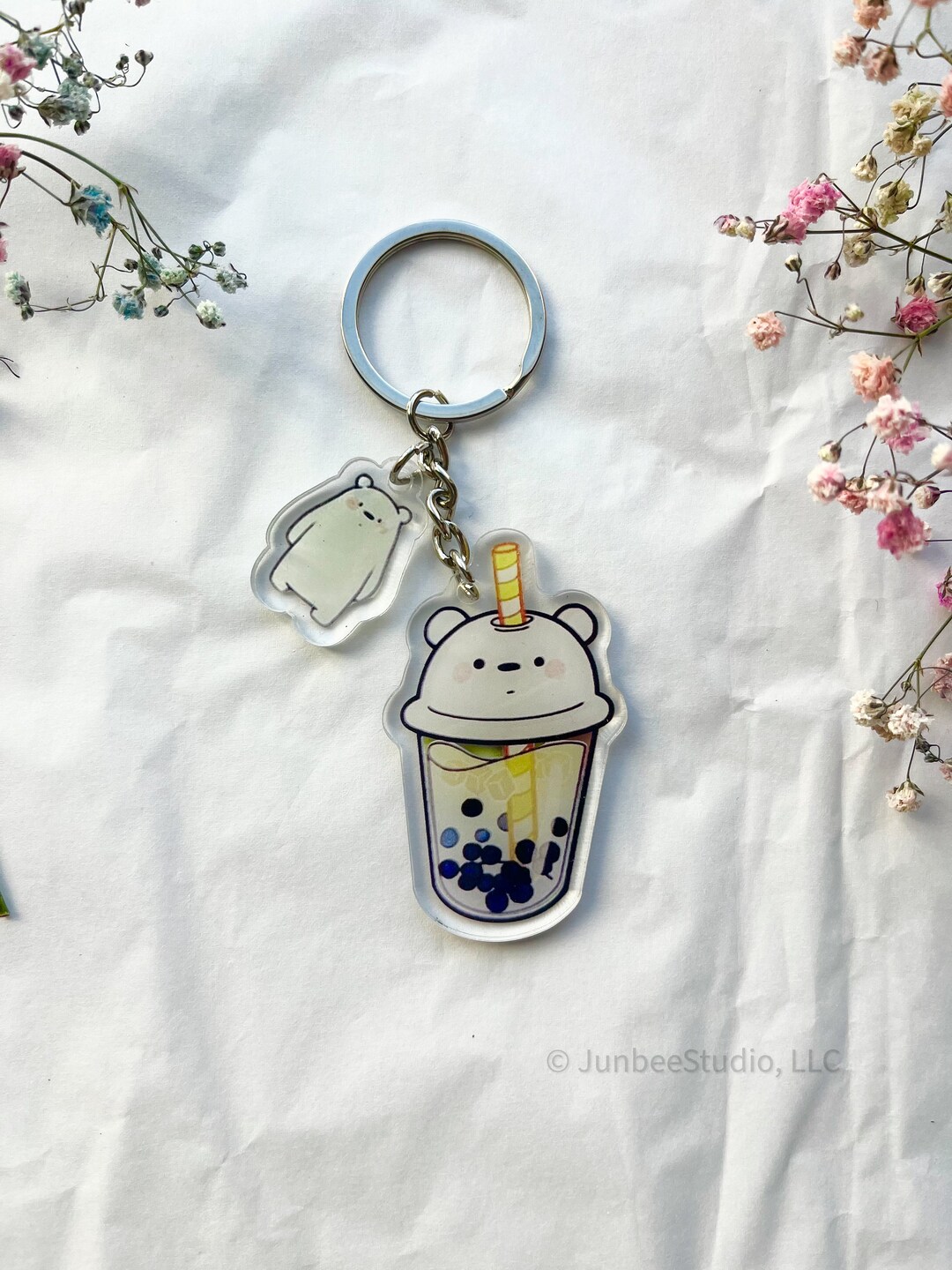BOBA BEAR KEYCHAIN - Etsy