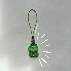 Kawaii Frog phone charm