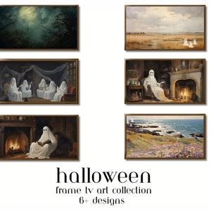 Halloween Frame TV Art 6 Designs | Frame Tv Ghost | Ghost scenes