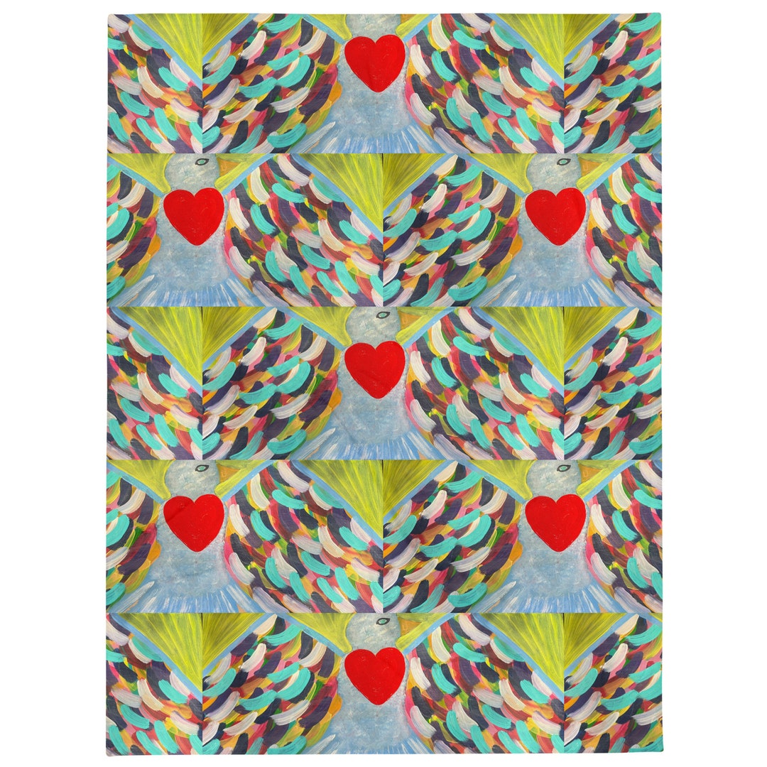 Joy Bird Throw Blanket Etsy