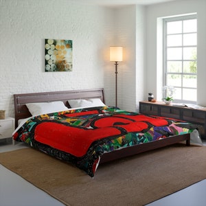 Love Is In the Air Original Painting Comforter