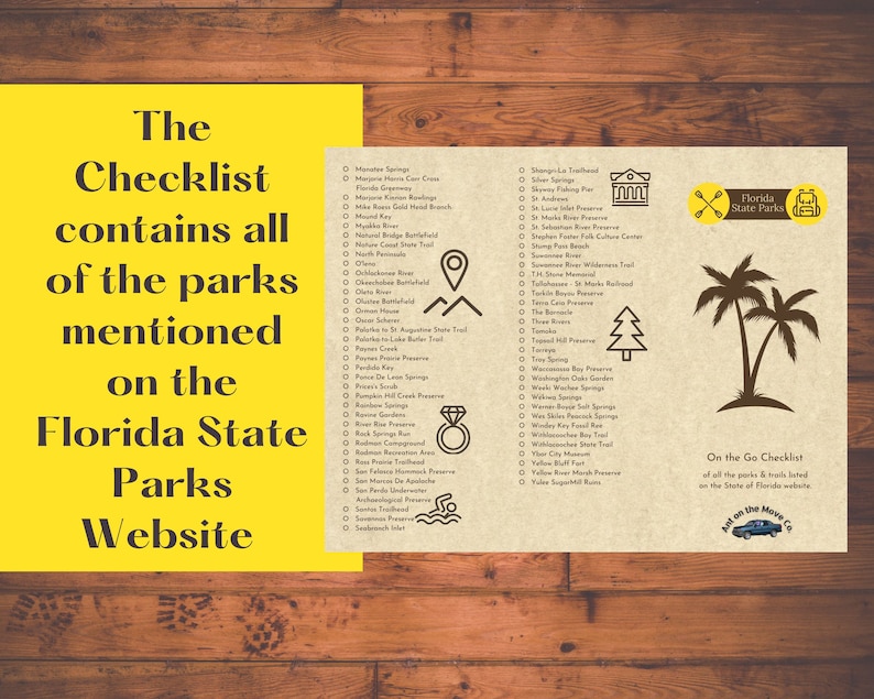 Florida State Park Checklist: PRINTABLE Florida State Parks List State Florida State Park Checklist: PRINTABLE Florida State Parks List State