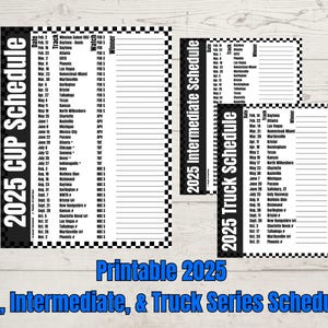 Nascar 2025 Cup Schedule Etsy