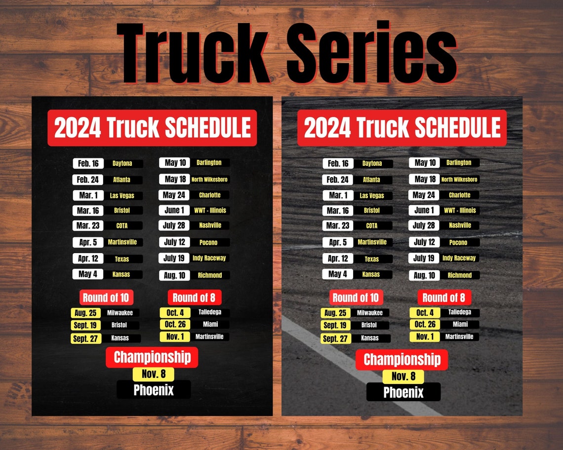 2024 Nascar Race Schedule, Stock Car Racing, 2024 Schedule, Race Fan