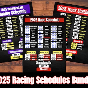 2025 Nascar Race Schedule, Stock Car Racing, 2025 Schedule, Race Fan, PDF, Printable Schedule, Nascar Fan
