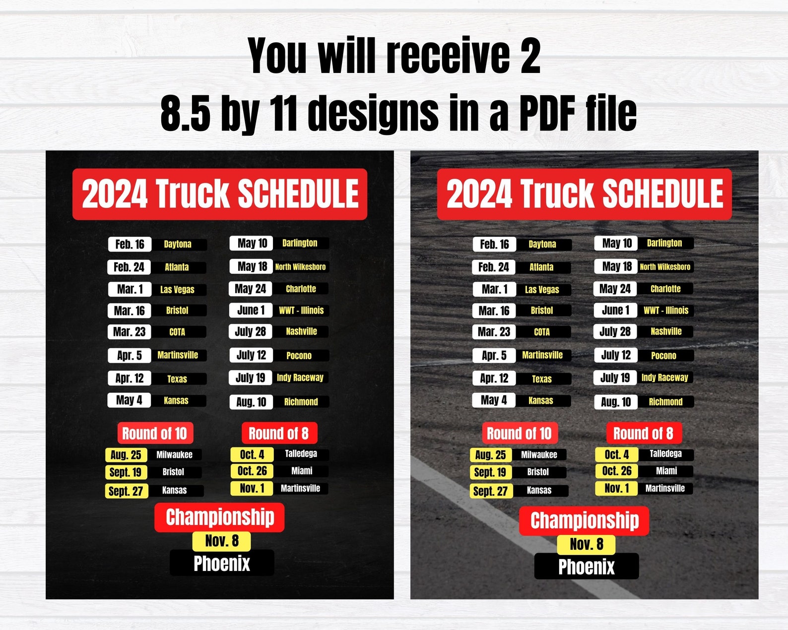 2024 Nascar Cup Race Schedule Stock Car Racing 2024 Schedule Nascar Fan