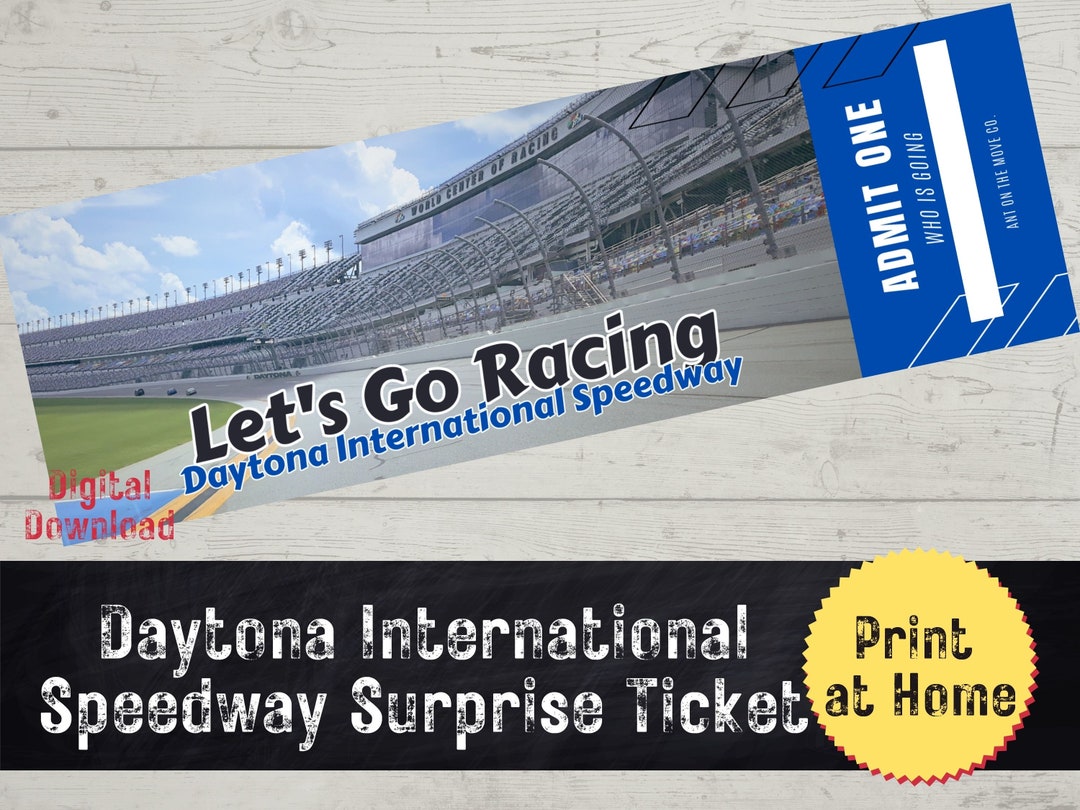 Daytona International Speedway Surprise Ticket, Event Ticket, Nascar ...