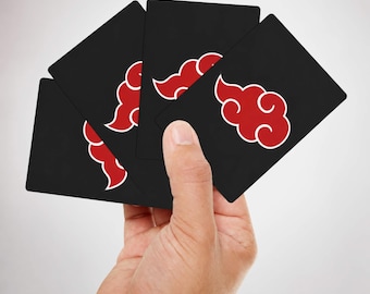Jeu de cartes à jouer Red Cloud (anime), jeu de poker dans une boîte en acrylique, cadeau idéal pour les fans de manga et d'anime