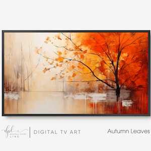 Autumn Forest Landscape Painting: Samsung Frame TV Art (Digital Download)