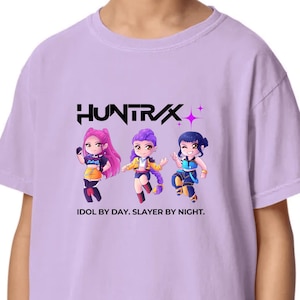 Kpop Demon Hunters Shirt, Huntrix T-Shirt, Demon Hunter Merch, Saja Girls Fan Shirt, Rumi, Mira, Joey Shirt, Gift for Huntrix Fan, Kpop Tee