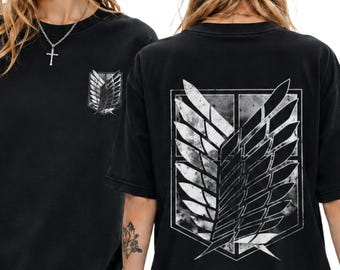 Attack on Titan T-Shirt Anime Wings of Freedom Sakura, Manga Anime Streetwear
