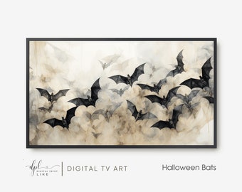 Halloween Bats Samsung Frame TV Art (Digital Download)