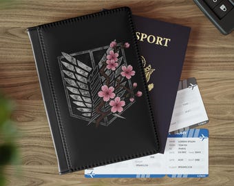 Passport Cover - Attack on Titan  Wings of Freedom with Sacura - AOT Anime Gift