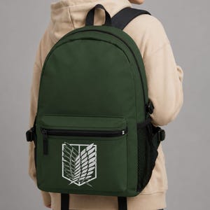 Attack on Titan Backpack, Scout Regiment Wings of Freedom Anime School Bag