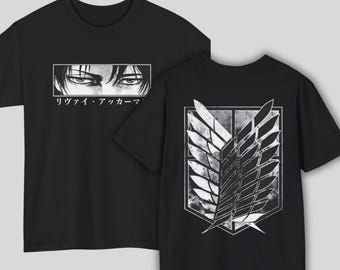 Levi Eyes Wings of Freedom TShirt, Sweatshirt, Hoodie - Manga Anime Gift
