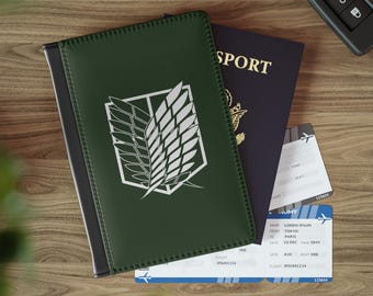 Attack on Titan Passport Cover with Wings of Freedom - AOT Anime Gift