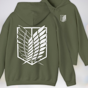 Attack on Titan hoodie - Survey Corps anime sweater, Scout Regiment