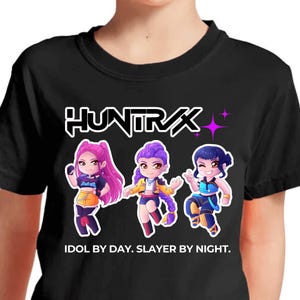 Saja Girls Fan Shirt, Rumi, Mira, Joey Shirt, Kpop Demon Hunters Shirt, Huntrix T-Shirt, Demon Hunter Merch, Gift for Huntrix Fan, Kpop Tee
