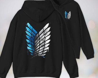 Wings of Freedom Attack on Titan Hoodie – Manga Anime Gothic Gift, Shingeki no Kyojin