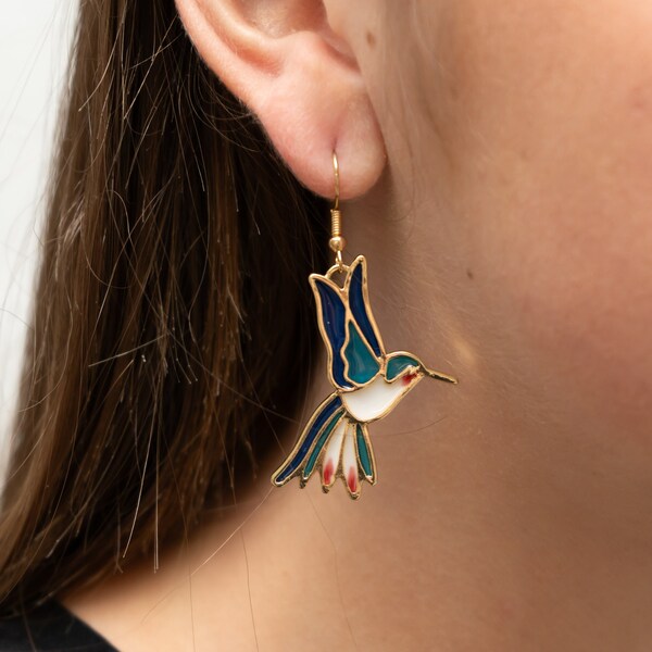 Bird Earrings Dangle Etsy