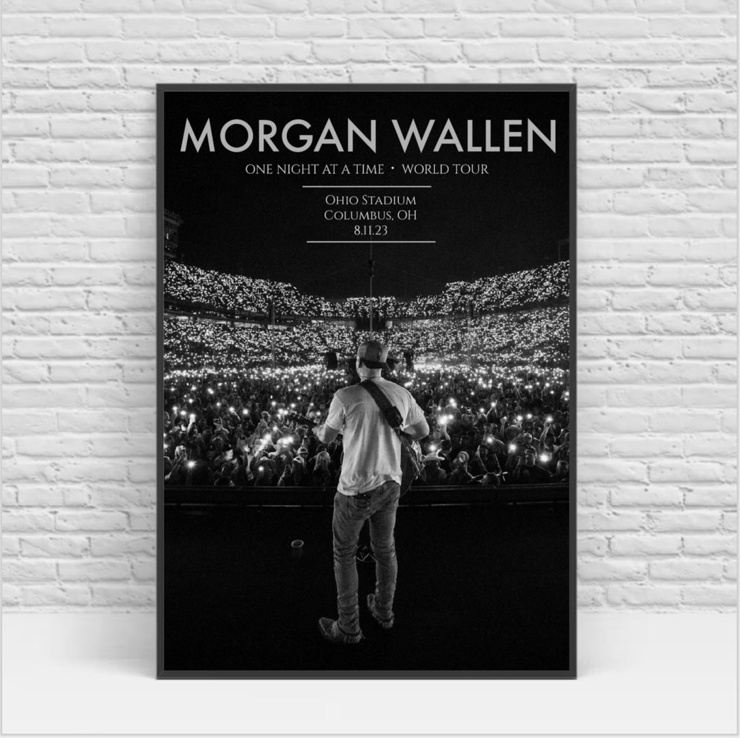 Wallen One Night at A Time Concert Poster Ohio Stadium Etsy