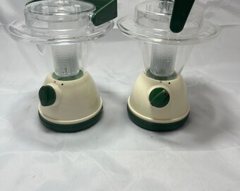 Set of 2 MCM table camping lamps