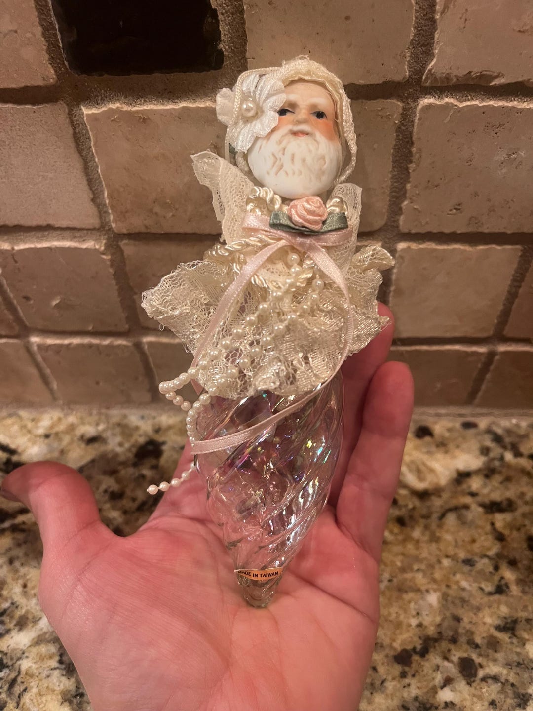 Vintage Blown Glass Santa Claus Ornament - PRICE INCLUDES SHIPPING - Etsy