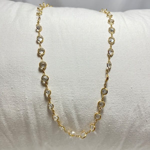 VTG Austrian Crystal Necklace - Clear Crystal