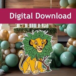 Lion King BIG Decor Cutouts, Party Decor, Lawn Signs, Printable ...