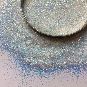 Iridescent Glitter, White Iridescent Glitter, White Glitter, Opal Glitter, Iced Diamonds, 2oz