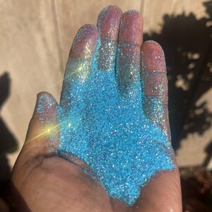 Blue Glitter, Blue Iridescent Glitter, Blue Metallic Glitter, Glitter, Metallic Glitter, Berry Blue, 2oz