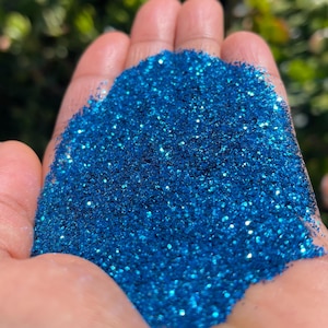Blue Glitter, Metallic Blue Glitter, Metallic Glitter, Fine Glitter, Glitter, Deep Blue Sea, 2oz