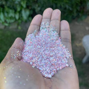 Pink Glitter, Pink Chunky Glitter, Chunky Glitter, Pink Iridescent Glitter, Iridescent Glitter, Bae