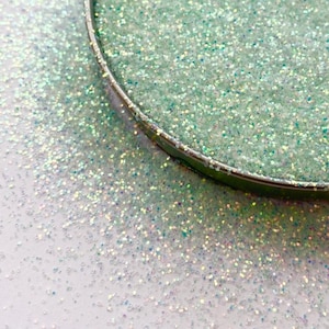 Green Glitter, Glitter, Green Fine Glitter, Iridescent Glitter, Cool Mint, 2oz